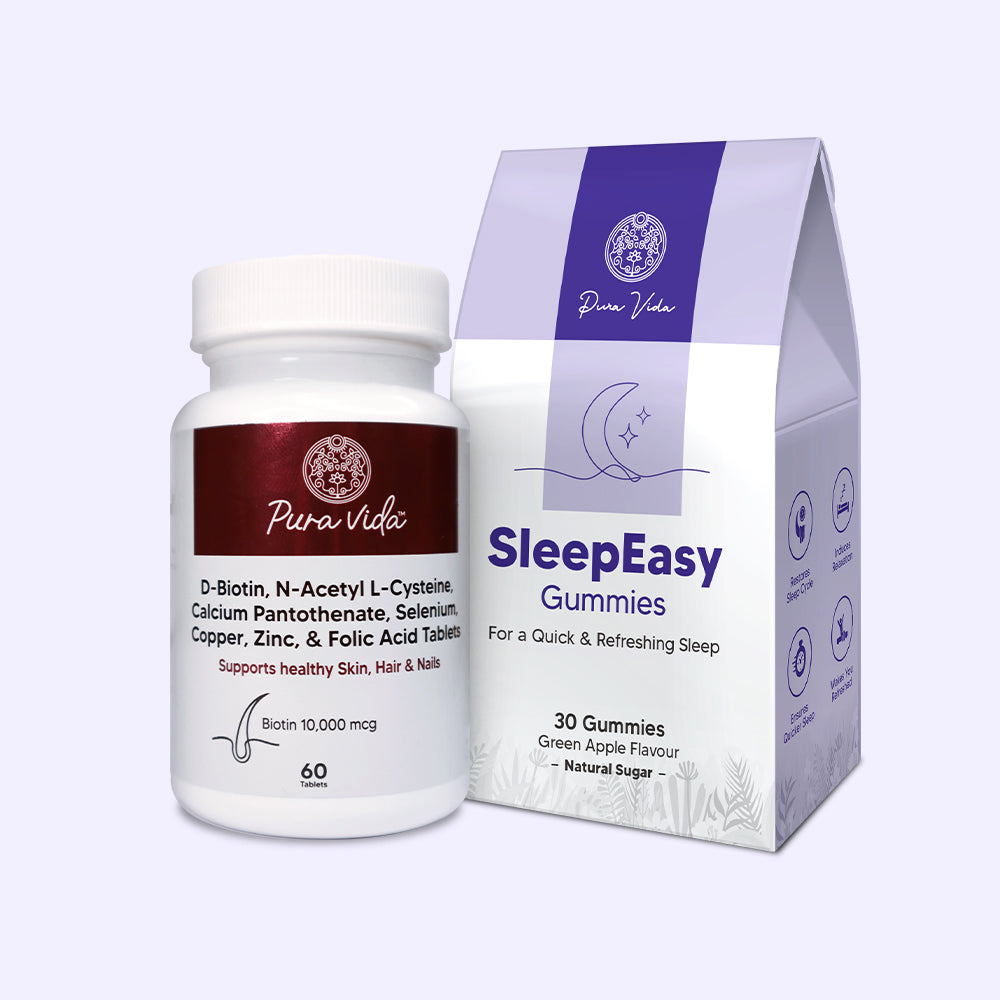 Sleep & Beauty Kit | Sleep Easy Gummies & Biotin Tablets