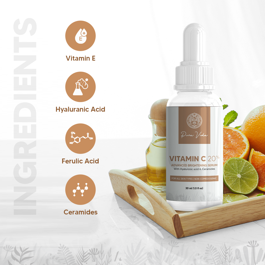Pura Vida Vitamin C Serum Best Vitamin C Serum for Face in India My